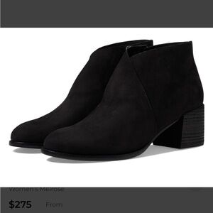 Eileen Fisher Melrose Women’s Black Suede Ankle Booties sz 10